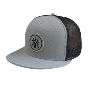 5 Panel Snapback Cap with Woven Label Badge