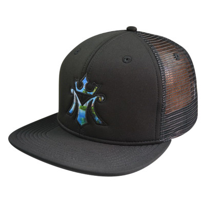 6 Panel Snapback Cap with Applique Embroidery