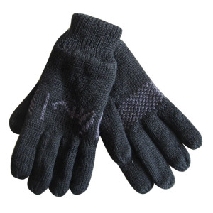Fashion Black Jacquard Gloves