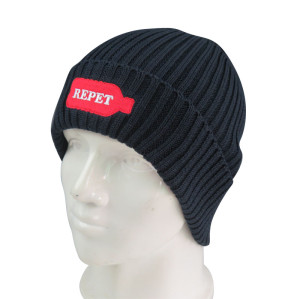 This Knit Beanie is made from Recycled Matreial