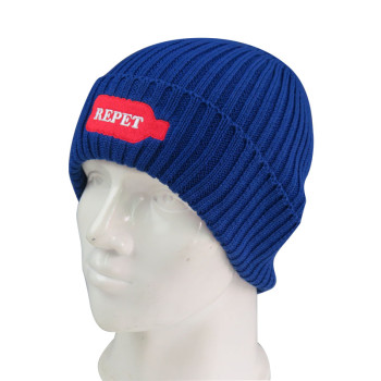 This Knit Beanie is made from Recycled Matreial