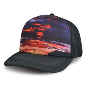 China supplier custom 5-panel Foam Mesh Trucker Cap with Printed