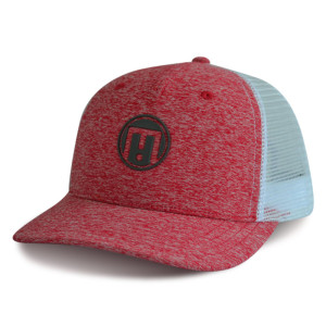 Custom Rubbe Embossed 6 panel cotton mesh trucker baseball cap Trucker Cap