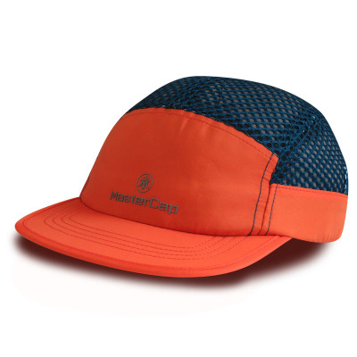 New design 7 panel camper cap sports cap with Reflective plate printing