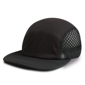 New design 6 panel camper cap sports cap with Reflective plate printing
