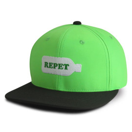 Repet 6 panel snapback cap with embroidery logo