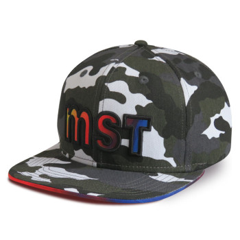 The Camo Snapback Cap with Applique Embroidery Logo