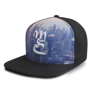Custom 5 panel flat brim sublimation and embroidered trucker snapback hat cap