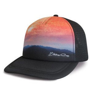 China supplier custom 5-panel Foam Mesh Trucker Cap with Printed