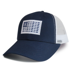 6 panel baseball cap with Woven Label Edge Rust logo