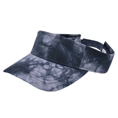 Tie-dyed fabrics visor with embroidery logo