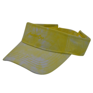 Tie-dyed fabrics visor with embroidery logo