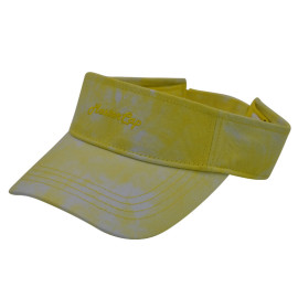 Tie-dyed fabrics visor with embroidery logo