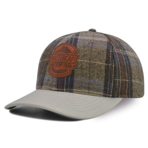 Baseball cap with PU Embossed Badge logo