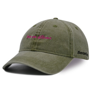 Washed baseball cap with embroidery logo