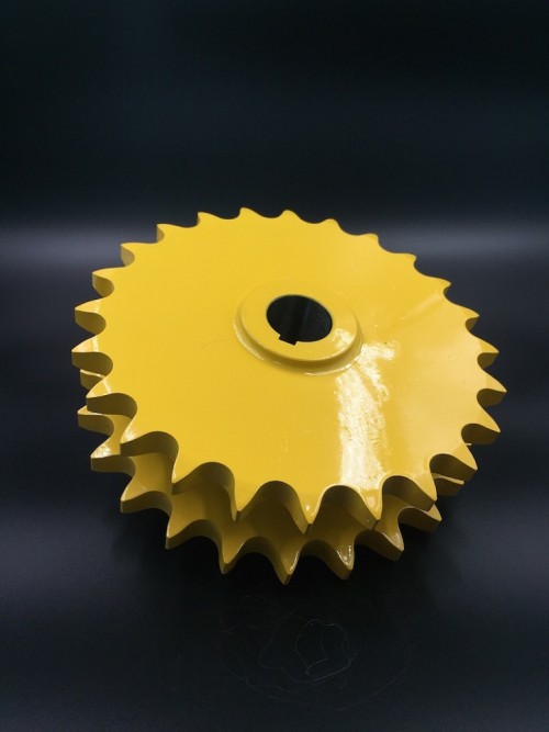 Roller Chain Sprocket D80C-24H Yellow painted