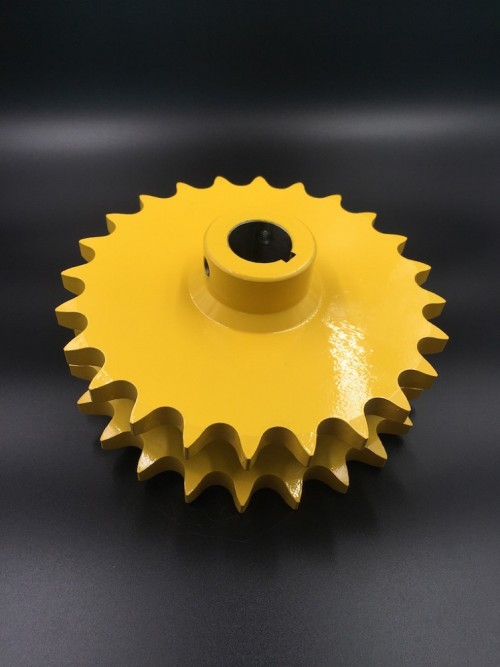 Roller Chain Sprocket D80C-24H Yellow painted