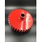 Roller Chain Sprocket D60C-35H Red painted