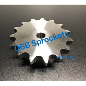 BS(06B) Roller Chain Sprockets steel, C45 pilot bore
