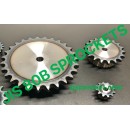 80B JIS Roller Chain Sprockets steel, C45 pilot bore, teeth harden