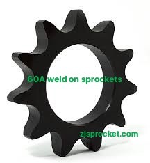 60A weld on roller chain sprockets  surface black oxided, fit fo V W X Y weld on hubs.