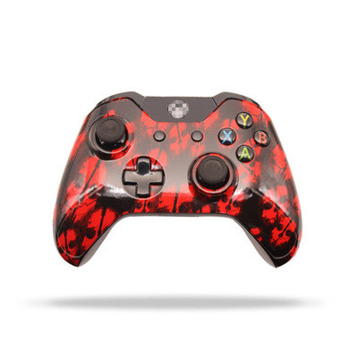 Xbox One Original Refurbished Wireless Controller (Red Skull)