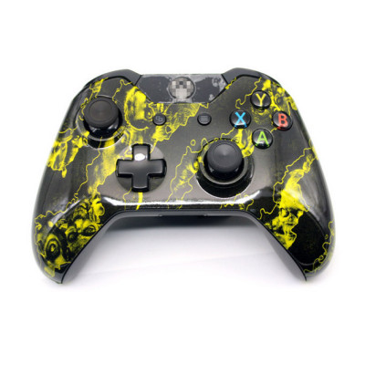 Xbox One Original Refurbished Wireless Controller (Yellow Skull)