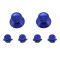 Metal Bullet Buttons And Thumbsticks  PS4 Controller pad  - Blue