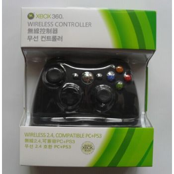 Xbox 360/PC Slim 2.4GWireless Controller Black Copy Packing