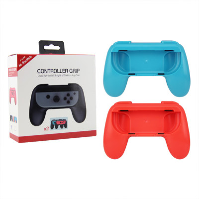 2PCS For Nintendo Switch Joy-Con Handle Controller Grip Gaming Handheld Holder (Red+Blue)