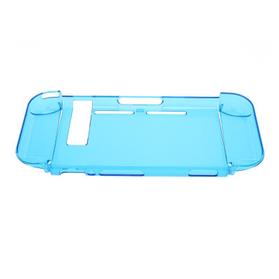 Transparent Skin Anti-Scratch Hard Back Case Cover for Nintendo Switch (Crystal Blue) )