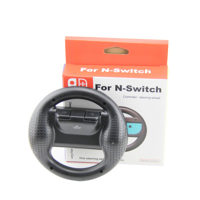 Steering Wheel Controller Handle for Nintendo Switch Controller( Black)