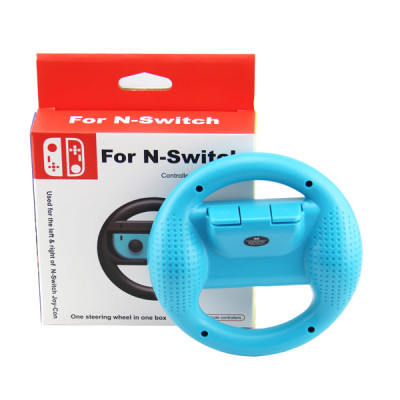Steering Wheel Controller Handle for Nintendo Switch Controller( Blue)