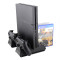 Multifunctional Cooling Stand with Cooler Discs Slot and Controller Charging Dock for PS4/Slim/PRO