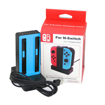 Nintendo Switch 4 in 1 Charging Stand Joy-Controller （Blue）