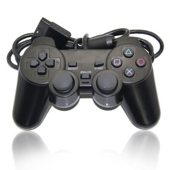 PS2 Wired Controller Dual Vibration Joystick Gamepad Joypad