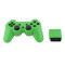 PS2 2.4G Wireless Game Gamepad Green