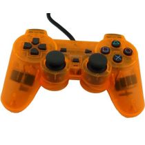 PS2 Dual Shock Controller(Transparent Orange)