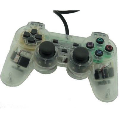 PS2 Dual Shock Controller(Transparent)