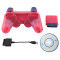 PS2/PS3/PC 3 in 1 Wireless Controller -Crystal RED