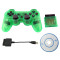 PS2/PS3/PC 3 in 1 Wireless Controller-Crystal Green