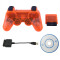 PS2/PS3/PC 3 in 1 Wireless Controller-Crystal Orange