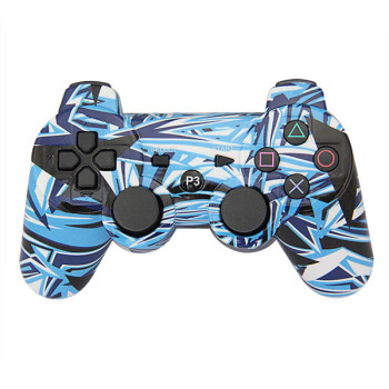 PS3 Bluetooth  Controller(Blue+White Graffiti)without Packing