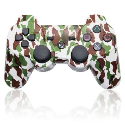 PS3 Bluetooth Camouflage Joypad Green+Brown