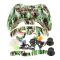 Xbox 360 Fat Wireless Controller Camouflage Full Shell Cover Case (Green+Brown)