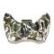 Xbox 360 Fat Wireless Controller Camouflage Full Shell Cover Case (Green+White)