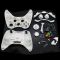 Xbox 360 Fat Wireless Controller Full Shell Housing Case (White)