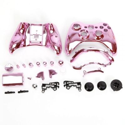 Xbox 360 Fat Controller Protective Housing Shell Case (Chrome Pink)