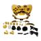 Xbox 360 Fat Wireless Controller Camouflage Full Shell Cover Case (Plating Gold)