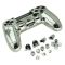 PS4 Controller Electroplate Housing Full Shell Case (Silver)